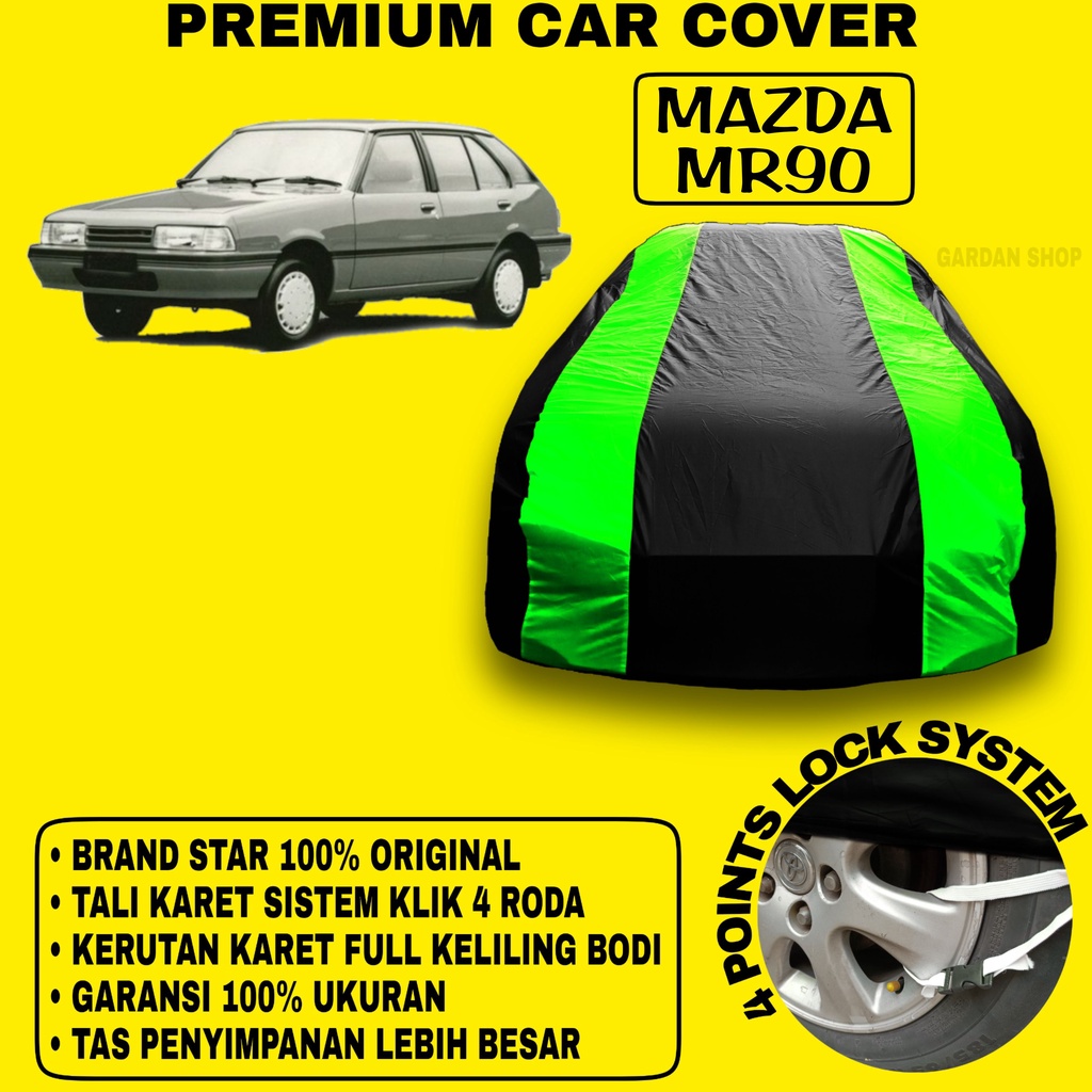 Body Cover MAZDA MR90 Sarung Strip HIJAU Penutup Pelindung Bodi Mobil Mazda Mr90 PREMIUM