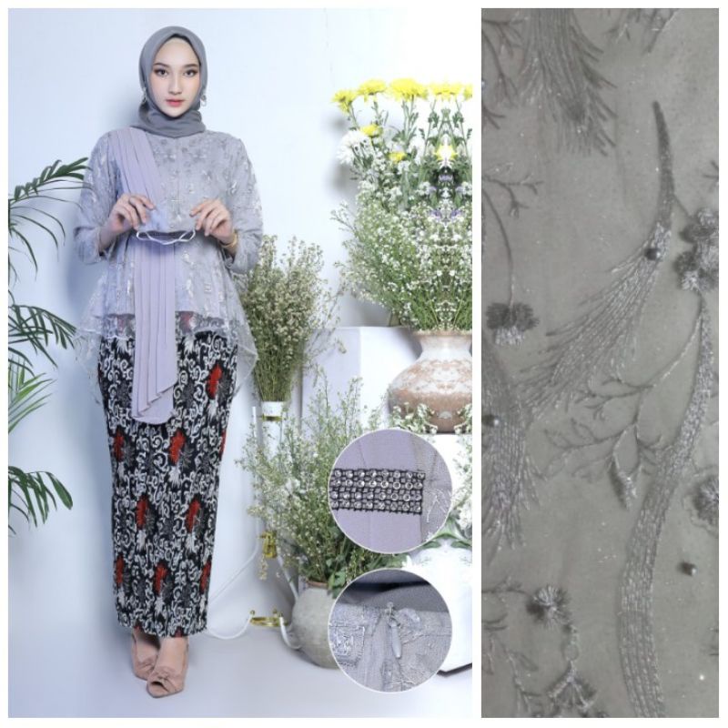 BA BLOUSE AMALIA SELENDANG CERUTY - AURORA SELENDANG - KEBAYA MODERN