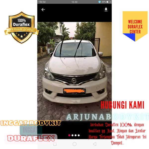 Bodykit Nissan GRAND Livina Hws 2012 2013 2014 2015 2016