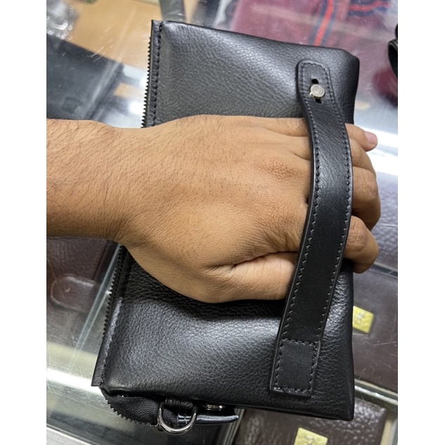 Dompet Panjang Kulit Pria Wanita Impor Handbag Mobile Phone Bag Dompet Hp Kulit Asli