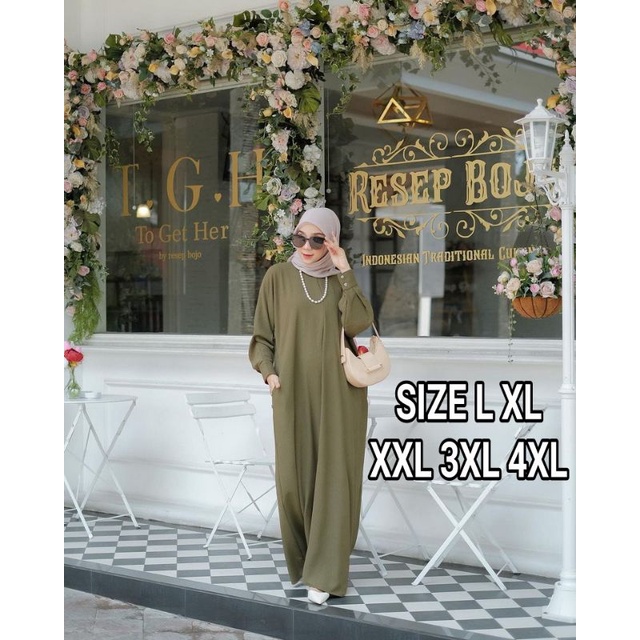 GAMIS HAWA SLETING DEPAN BUSUI BUMIL DRESS MOSCREPE UKURAN JUMBO L XL XXL XXXL XXXXL