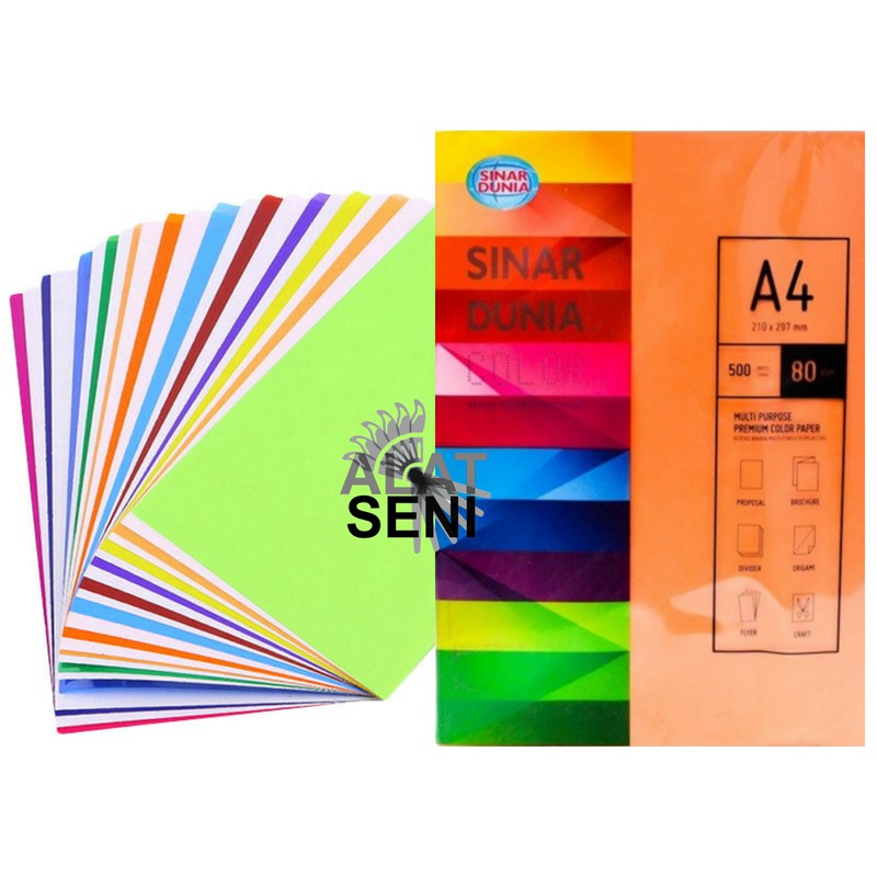 

kertas HVS A4 aneka warna 80gsm paper quilling flower craft / Kertas Warna SIDU A4 PART 2
