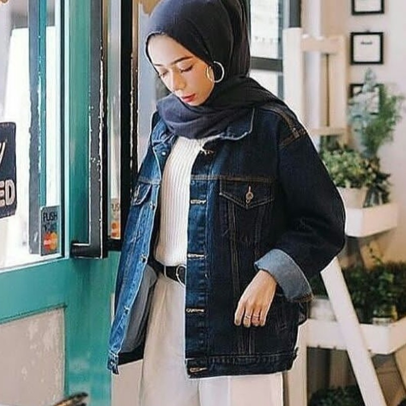 Jaket jeans pria cowok bioblizt biowash garmen hijau army maroon abu coklat dilan sandwash