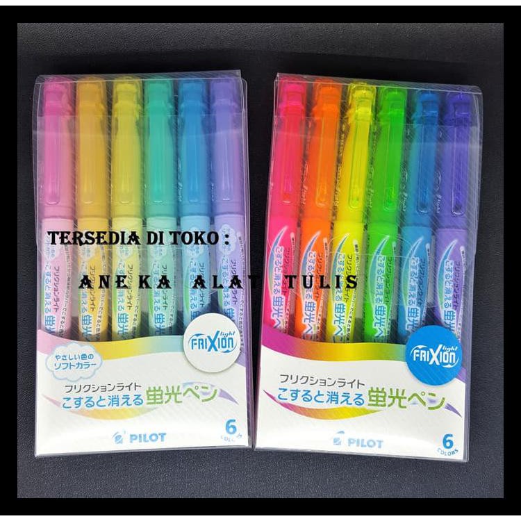 

Big Sale Pilot Frixion Light Set 6 / Highlighter Frixion Sfl-60Sl-6C - Warna Soft Terbaru