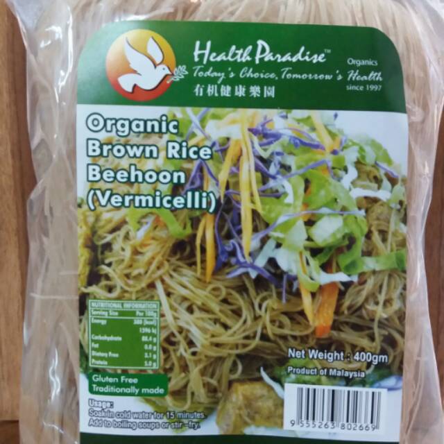 

Health Paradise Organic Behoon Brown Rice (Vermicelli) 400 gr