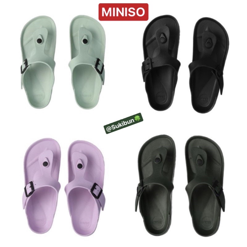 MINISO | SAMONO Flip Flops Sandal Sendal strap - Slippers Selop Pria dan Wanita (semua umur)