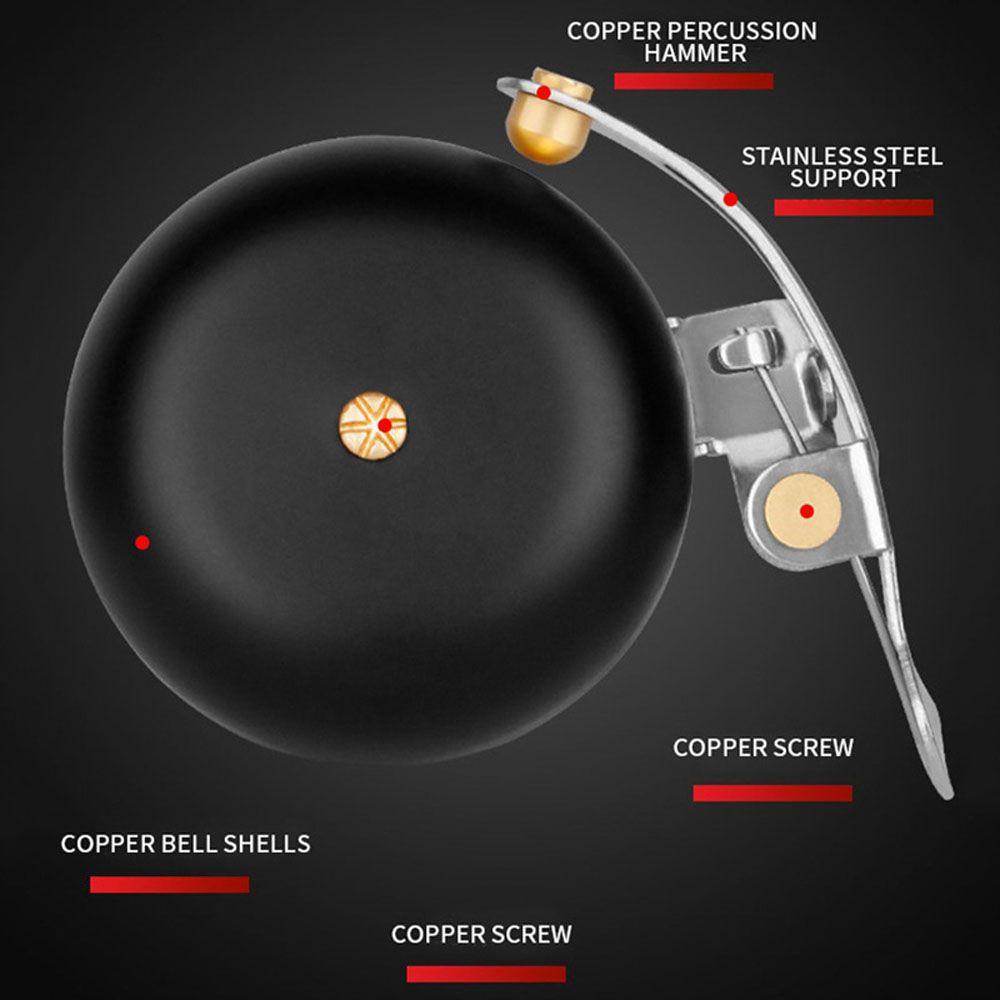 Lanfy Bel Sepeda Untuk Keselamatan Berkendara Tanduk Logam Aksesoris Sepeda Alarm Suara Vintage Bel Peringatan