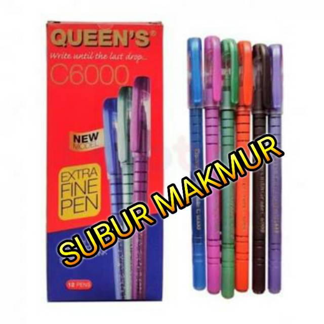 

Lusinan BOLPOINT FASTER QUEEN'S C6000 ASLI - Pulpen / BOLPEN FASTER QUEEN'S C6000 ASLI TERMURAH