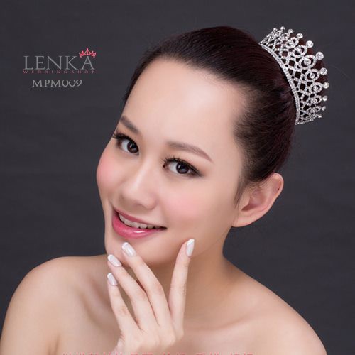 [READY STOCK] MINI CROWN MAHKOTA BRIDAL PENGANTIN HEADPIECE WEDDING MPM009