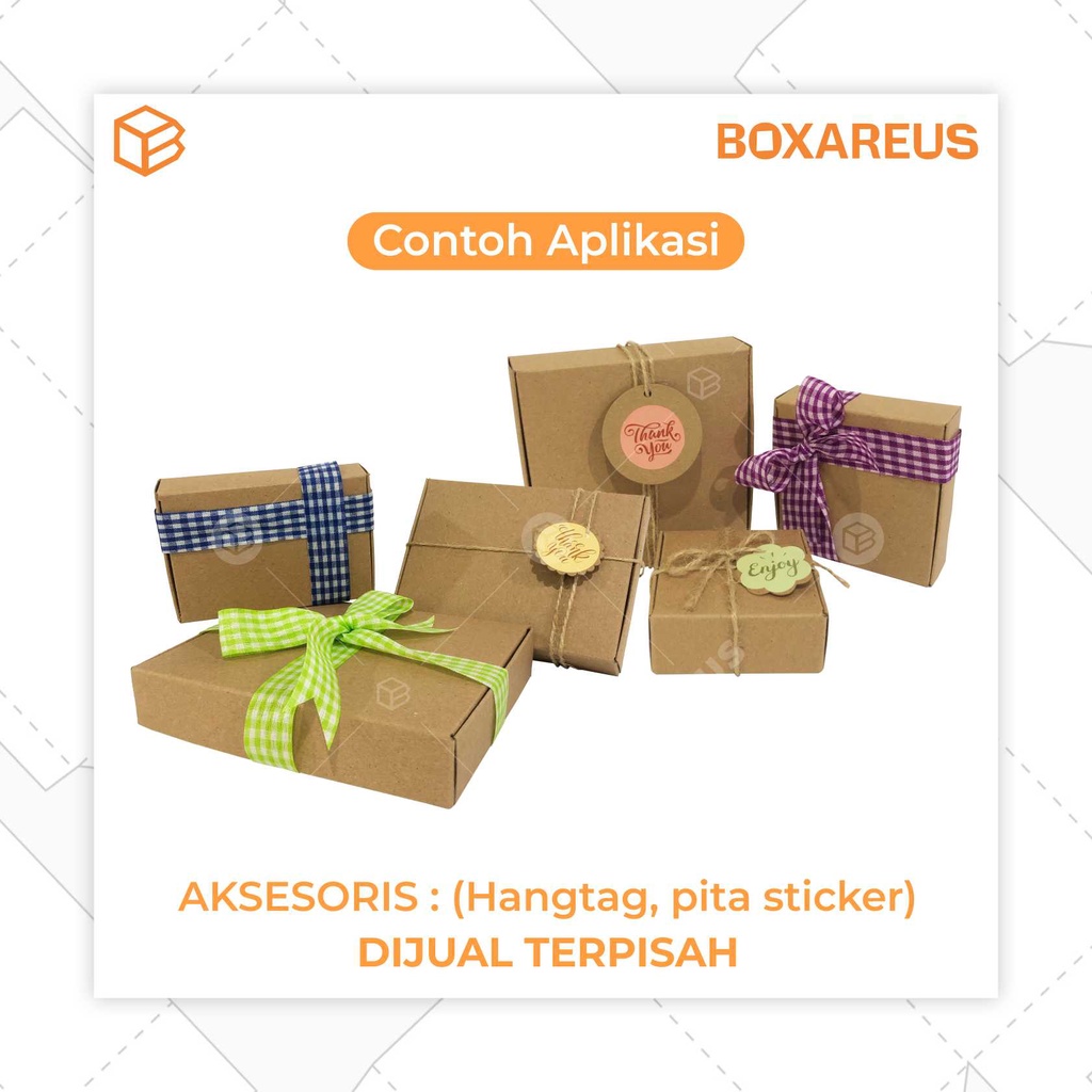 Gift Box Kotak Packing Packaging Souvenir Brown 17x13x3cm | GB3