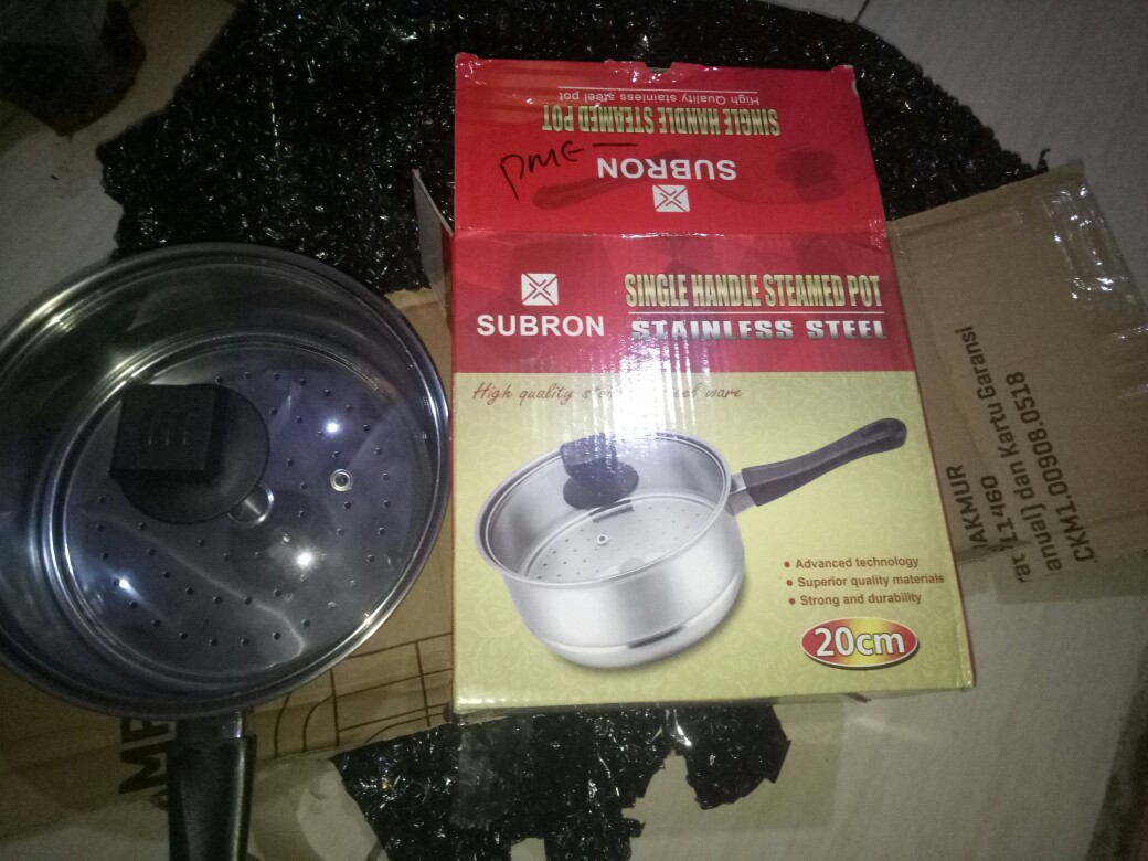 Panci Kukus Murah Multifungsi 20cm Steamer Panci Susu Milk Pot Dengan Saringan