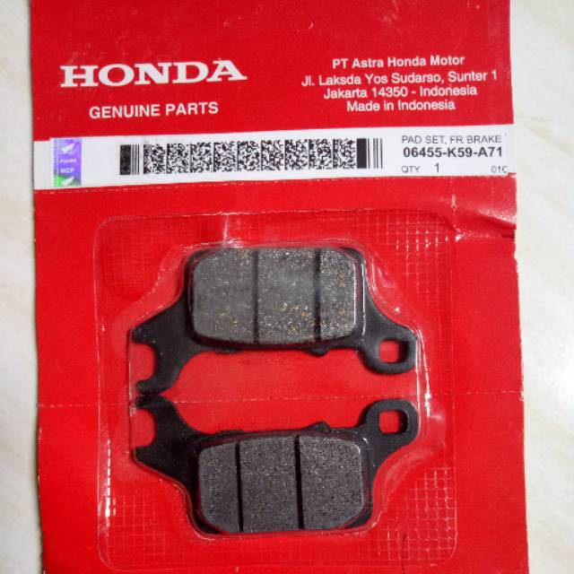 DISCPAD KAMPAS REM DEPAN VARIO 125 LED 150 LED