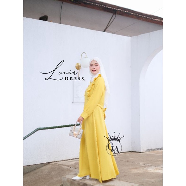 PROMO / NEW... GERAI ALISHA ORI // LUCIA DRESS // MAXI // Gamis / Gamis muslimah // Gamis Itycrepe // Gamis Busui // Gamis basic // Gamis syar'i // Maxy Dress