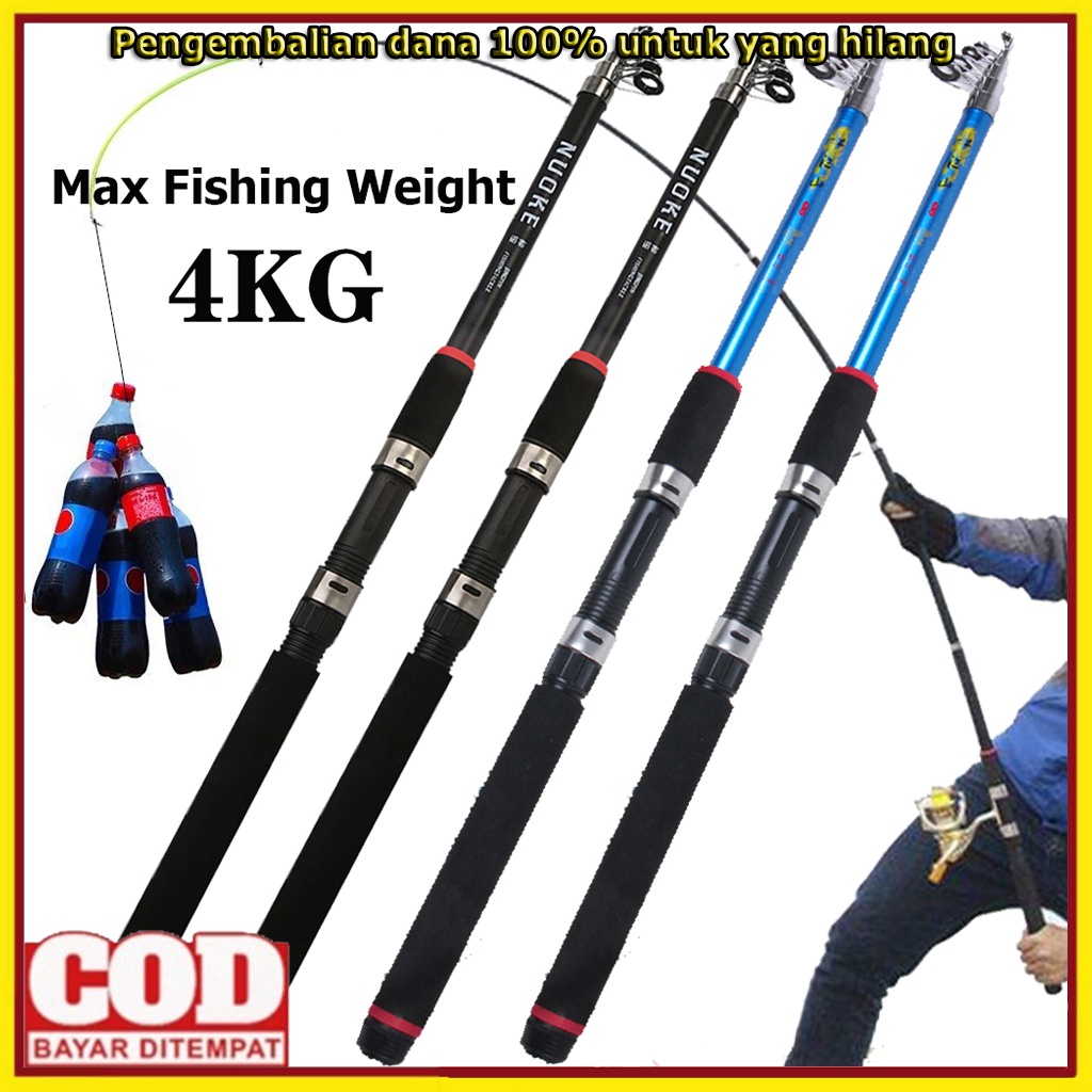 Spinng Fishing RodTelescopic Rod Carbon Fiber Spinning Fishing Rod Telescopic Joran Antena Murah Catfish Pegasus 180 CM Joran Pancing Telescopic Rod Carbon Fiber Fishing Pole Fishing Tool Fishing Gear Saltwater Freshwater Rod