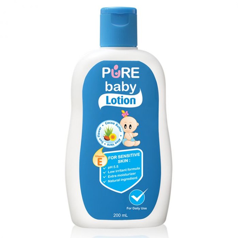 Pure Baby Body Lotion 200ml Lotion Bayi untuk Kulit Bayi