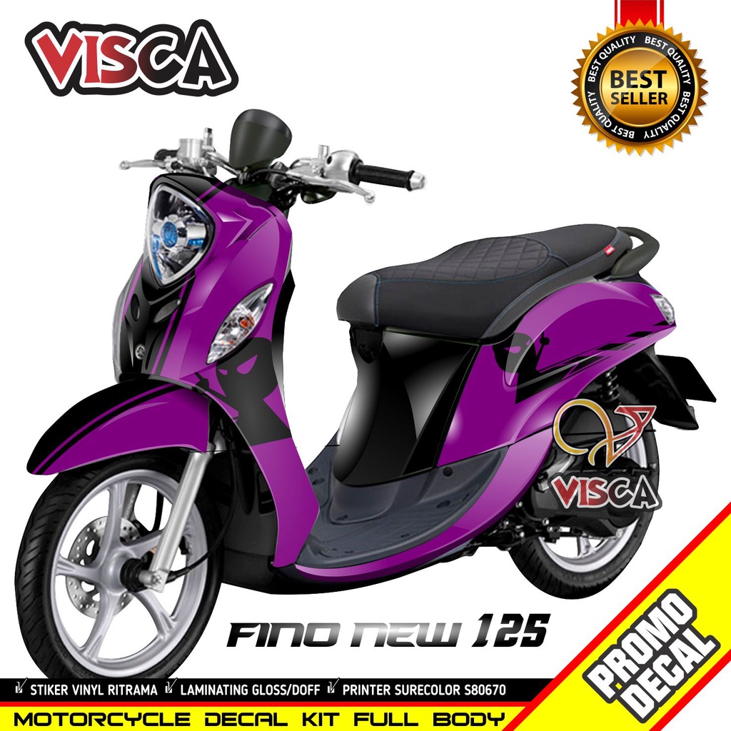 Jual Decal Fino 125 Full Body Desain Cafe Racer Indonesia Shopee Indonesia