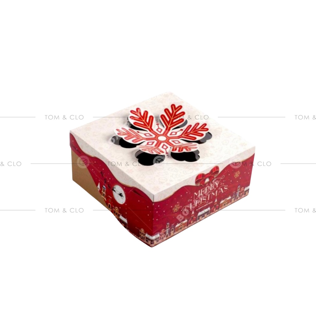 

Cake Box Mika / Christmas Dus Kue / Packaging Natal / Box Kue