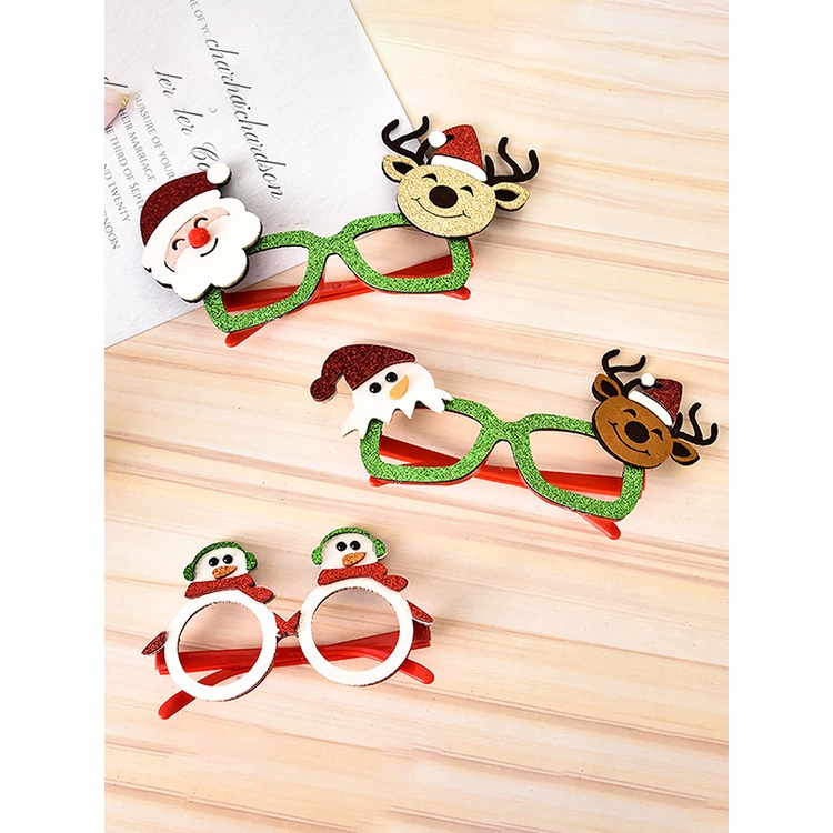 New Christmas decorations glasses adult children Christmas gifts party holiday supplies creative glasses frame OW