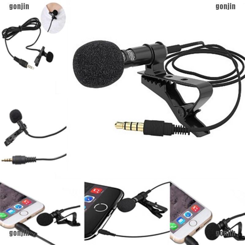 Lavalier Mic Microphone Case For Iphone Smart Phone Recording Pc Clip On Lapel Shopee Indonesia