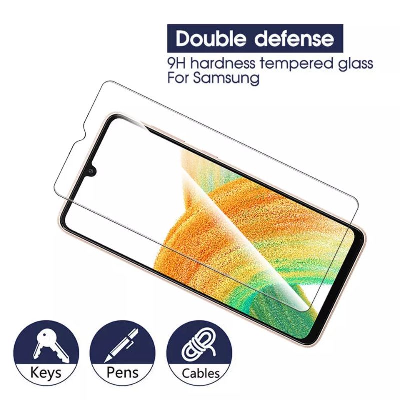 SAMSUNG GALAXY A33 5G TEMPERED GLASS CLEAR 9H SCREEN PROTECTOR PELINDUNG LAYAR TEMPERED GLASS BENING