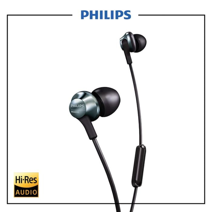 HeadPhones Philips PRO6105 Mic - EarPhones Philips Pro 6105 EarPhones Premium