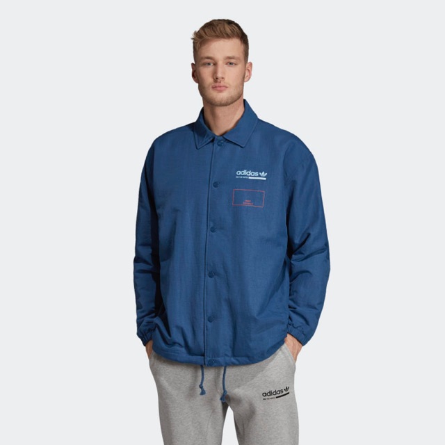 Adidas Men Coach Jacket Kaval Graphic Blue Originals