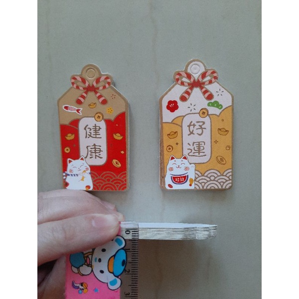 

10 pcs Hangtag Imlek / Hang Tag Chinese New Year Duplex Tebal Untuk Hampers CNY Free Loop Pin