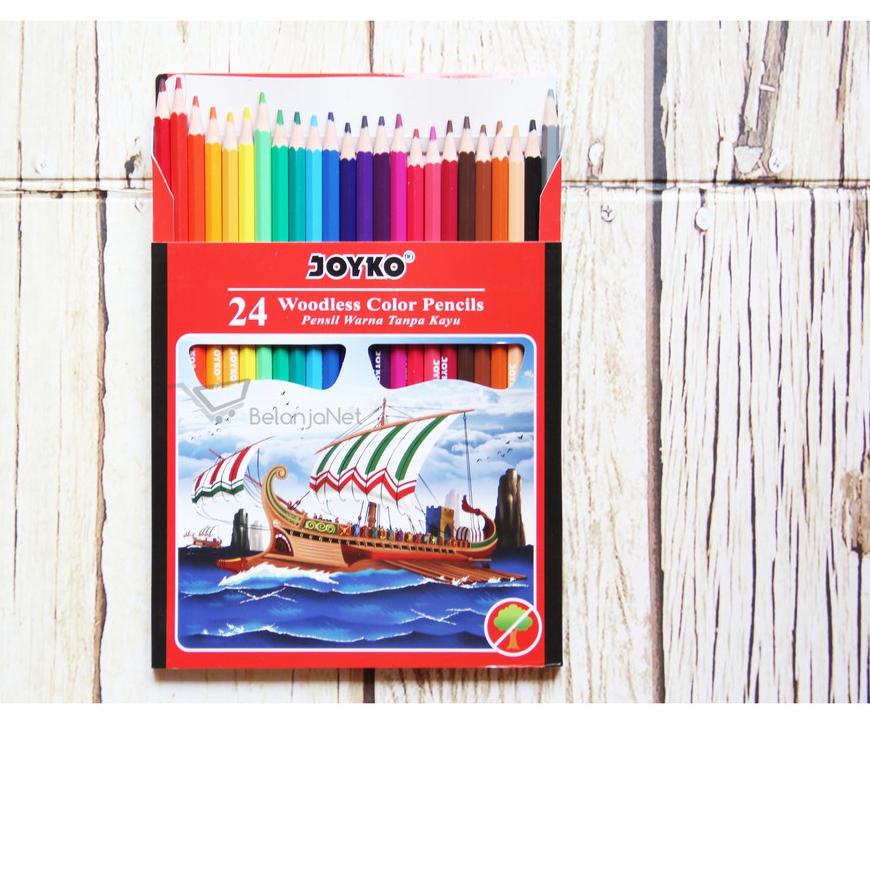 

Terbaik..!!Pensil Warna Joyko Woodless (tanpa kayu) 24 Color CP-104