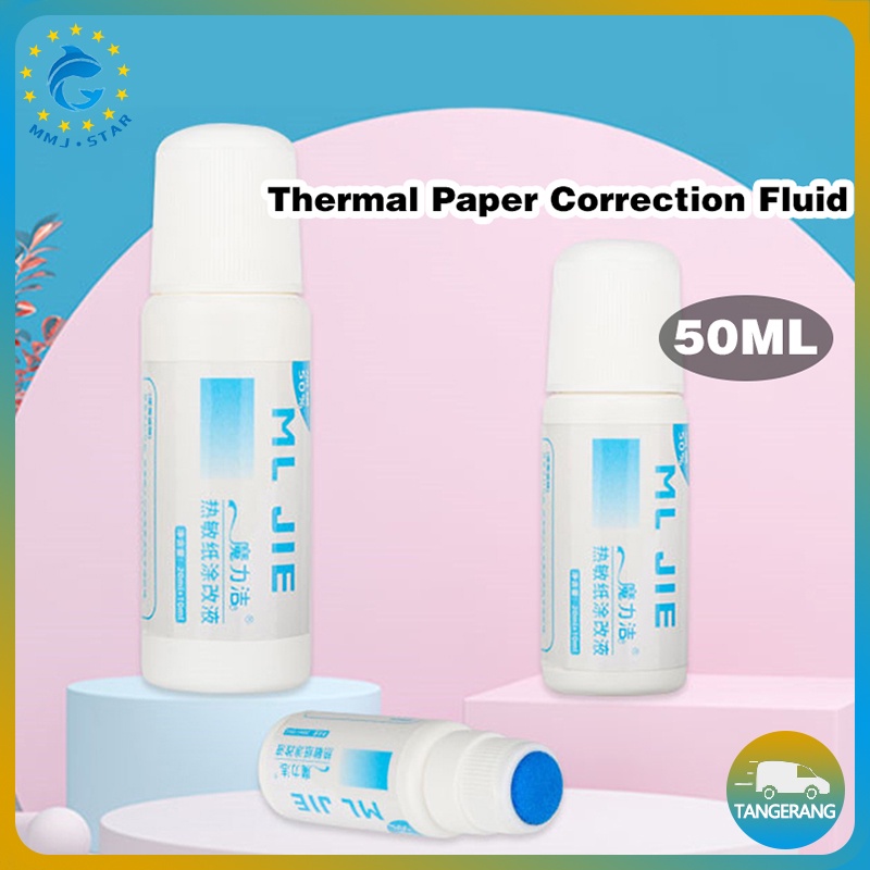 50ML Thermal Paper Correction Fluid/Cairan Penghapus Tinta Thermal/Cairan Koreksi Kertas Termal