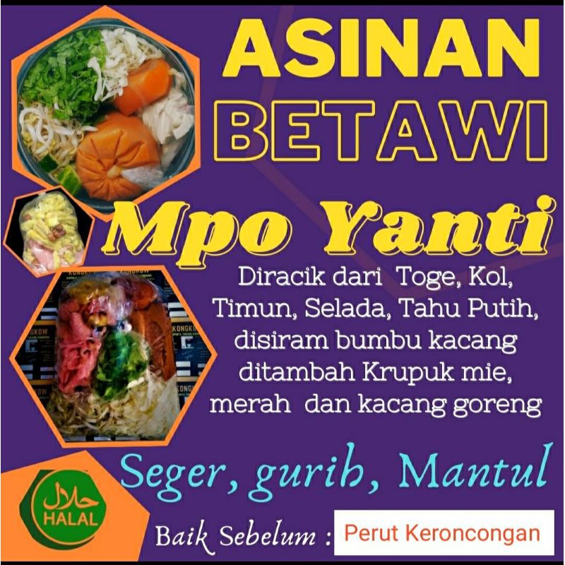 

ASINAN BETAWI 'MPO YANTI' PORSI JUMBO