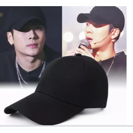 TOPI KOREA BASEBALL HITAM POLOS HARGA GROSIR TERBARU