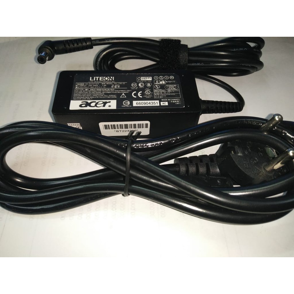 Adaptor Charger acer One Z1401 Z1402 (19volt 2.1a)