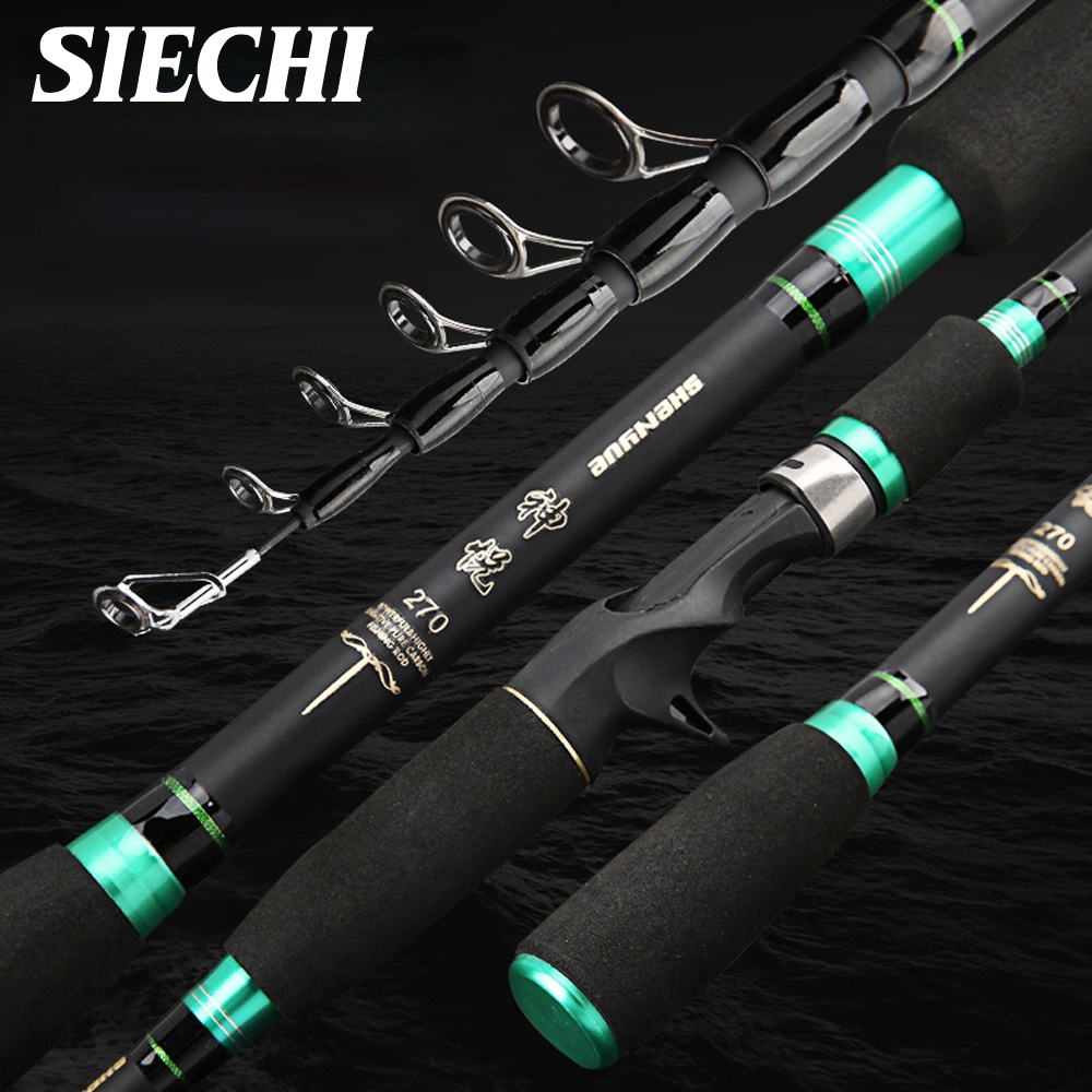 Lizard Fishing Rods and Reels Combo, 4 Section Carbon Rod
