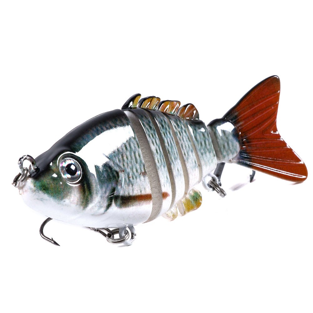 HENGJIA New 1Pcs Jointed Minnow Umpan Pancing 8cm/13g Swimbait Fishing Lure Ikan Wobbler Bait Tackle