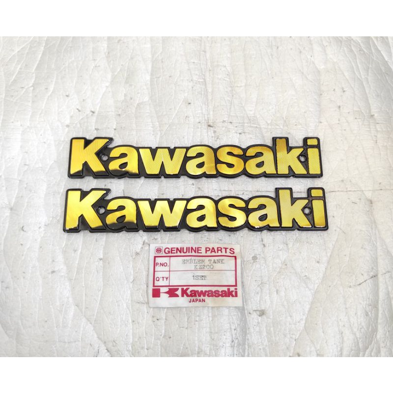 emblem tangki bensin kawasaki binter merzy mercy KZ200 KZ 200 KZ-200 nos japan