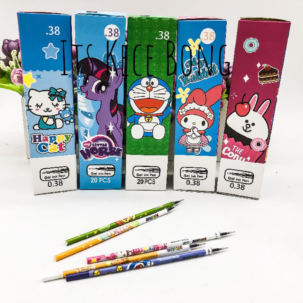 

Langsung Order Yamano Refill Gel Pen Karakter seri 70 0 38mm bunglon kece terakhir
