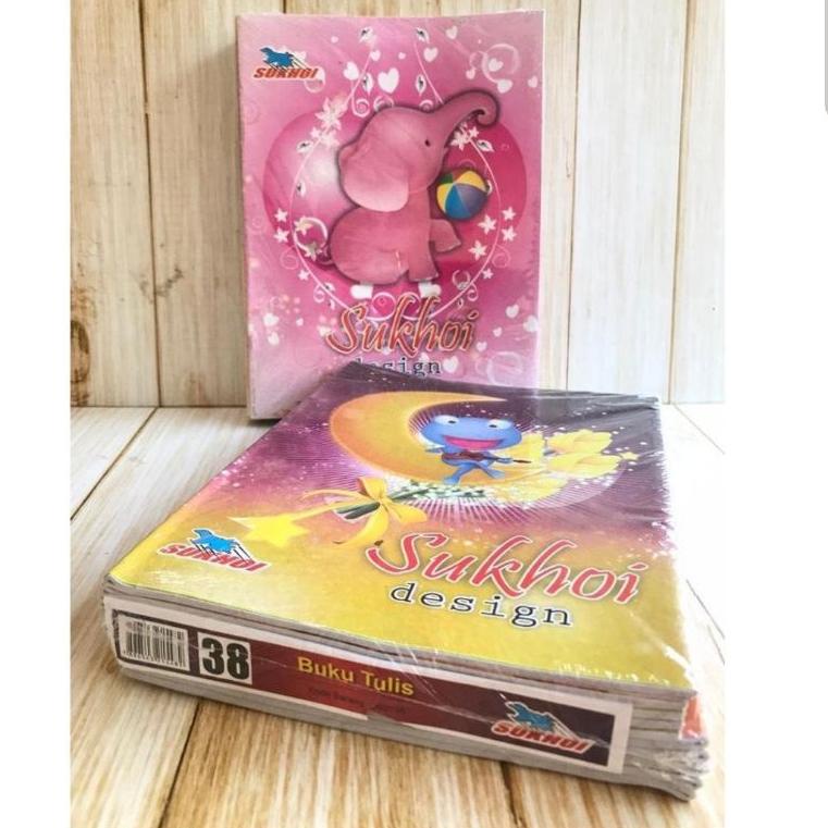 

<WeS ✪> Buku Tulis 38 Lembar 1pack isi 10 buku merk Kiky Vision you Sukhoi |Paling diminati