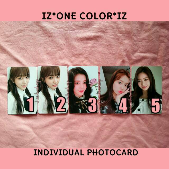 OFFICIAL PHOTOCARD IZONE COLORIZ ALBUM KPOP IZ*ONE COLOR*IZ