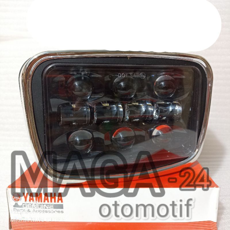 REFLEKTOR LAMPU DEPAN YAMAHA RX-KING DAIMEKER / LAMPU DEPAN RX-KING OVAL DAIMEKER LED / REFLEKTOR RX