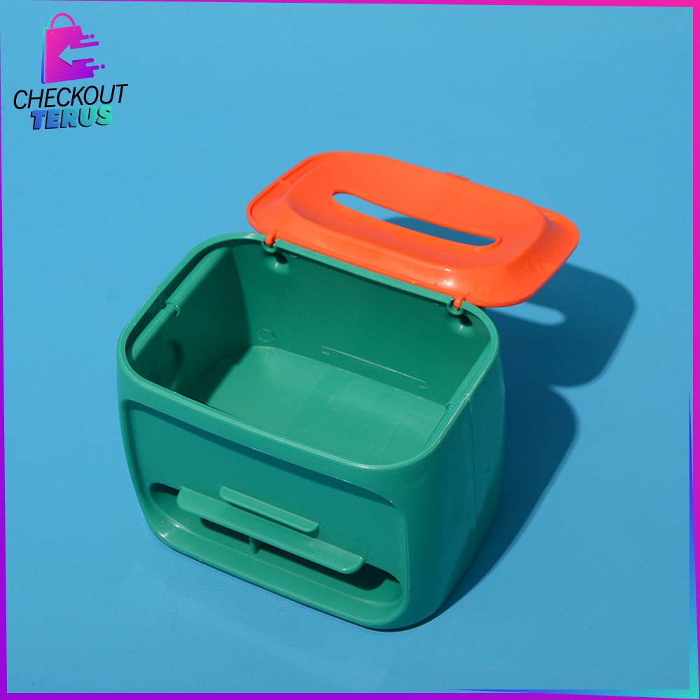 CT C417 Kotak Tisu Serbaguna Karakter Kotak Tisu Bentuk TV Tempat Tisu Smartphone Holder Tissue Box Multifungsi Storage Box Organizer Phone Holder