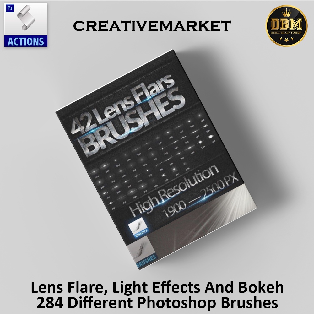 Lens Flare, Light Effects And Bokeh - 284 Different Photoshop Brushes