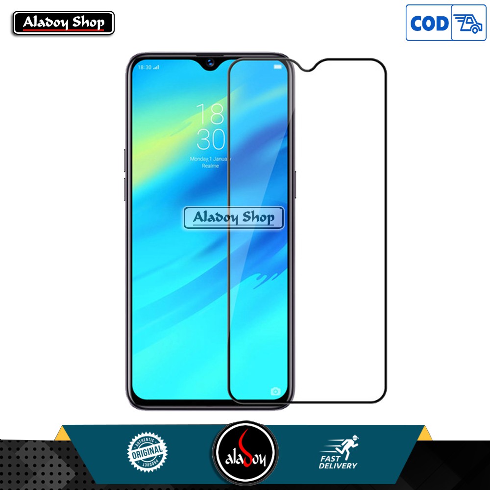 Tempered Glass Realme 3 / 3 Pro Antigores Kaca Pelindung Layar Screen Protector Full Cover