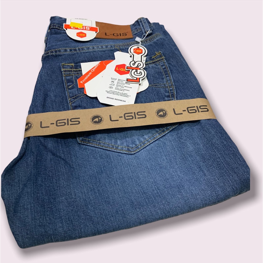 Celana panjang jeans L-GIS import original // model terbaru