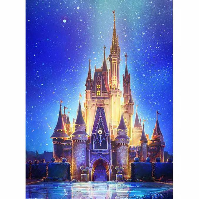 

Diy Diamond Painting Disney Castle Craft Art Manik