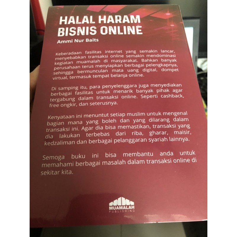 Buku Halal Haram Bisnis Online Karya Ustadz Ammi Nur Baits Shopee Indonesia