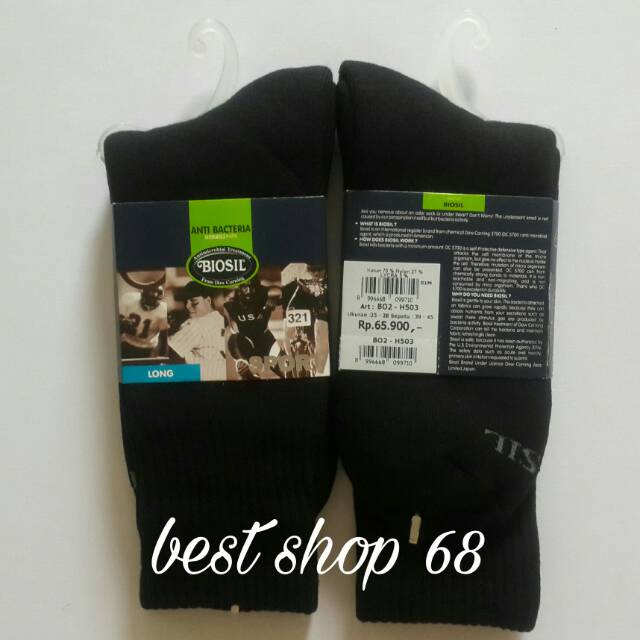 Kaos Kaki Sport Biosil
