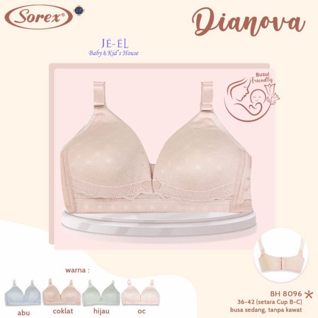 Sorex Bra Menyusi  tanpa kawat 8096