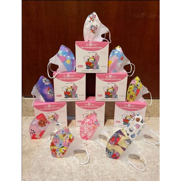 Masker DB duckbil Anak lucu bergambar