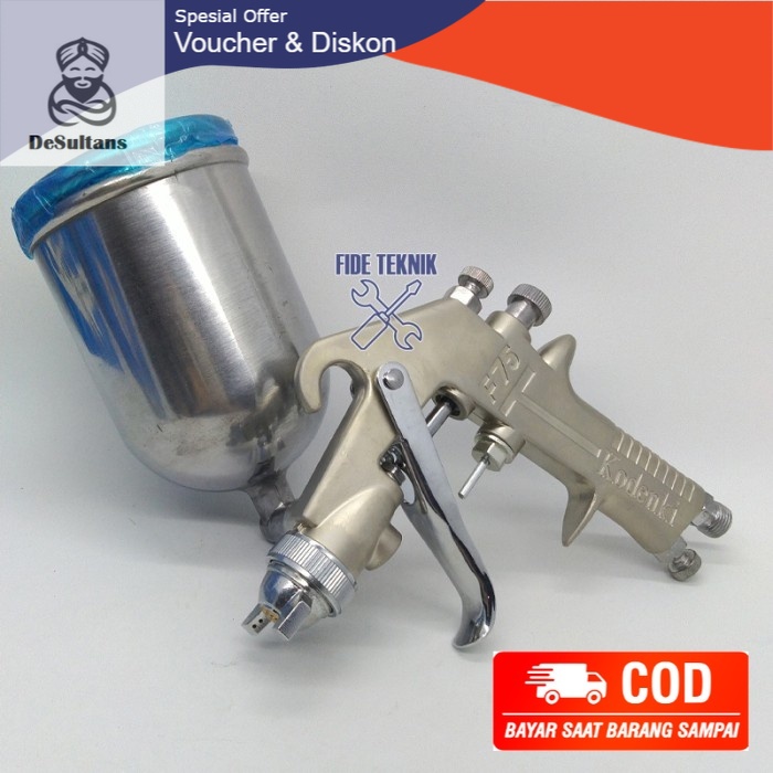 dS - KODENKI KOREA Spray Gun F75G + Tabung Atas Semprot Cat
