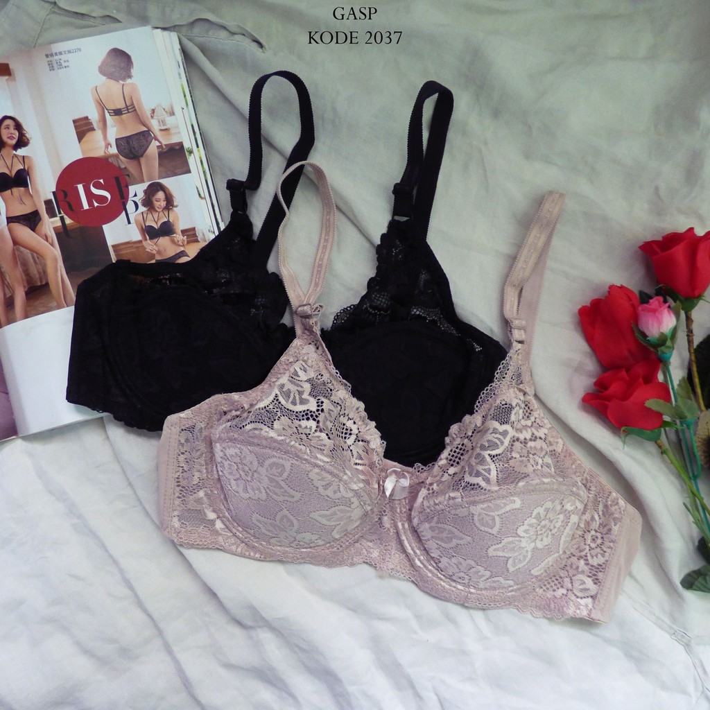 BRALETTE BIG SIZE BRA BH DEWASA LACE BROKAT #2037 - GASP